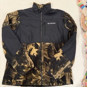 Columbia Black and Camo Performance Fleece Jacket